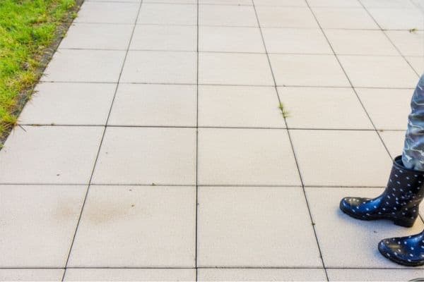 After: Before and after driveway pressure washing in Columbia neighborhood